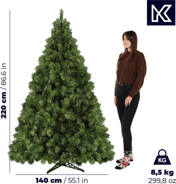 Choinka sztuczna Kadax Guia 220 cm K5551 (5903699446935) - obraz 19