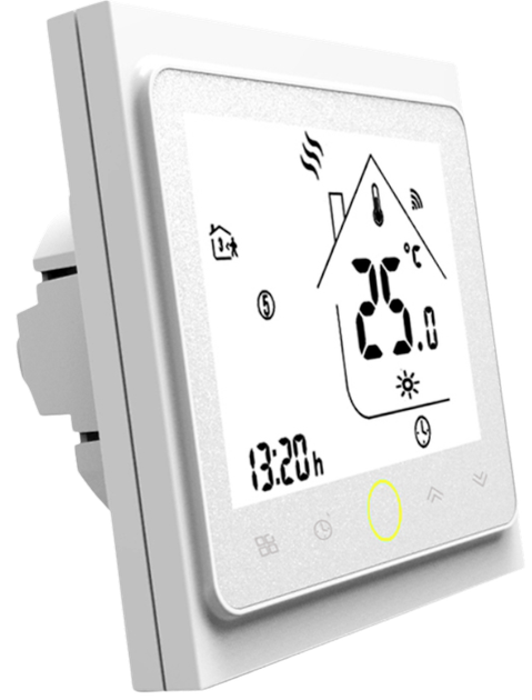 Програмований термостат для теплої підлоги Moes WHT-002-GBLW  - зображення 2