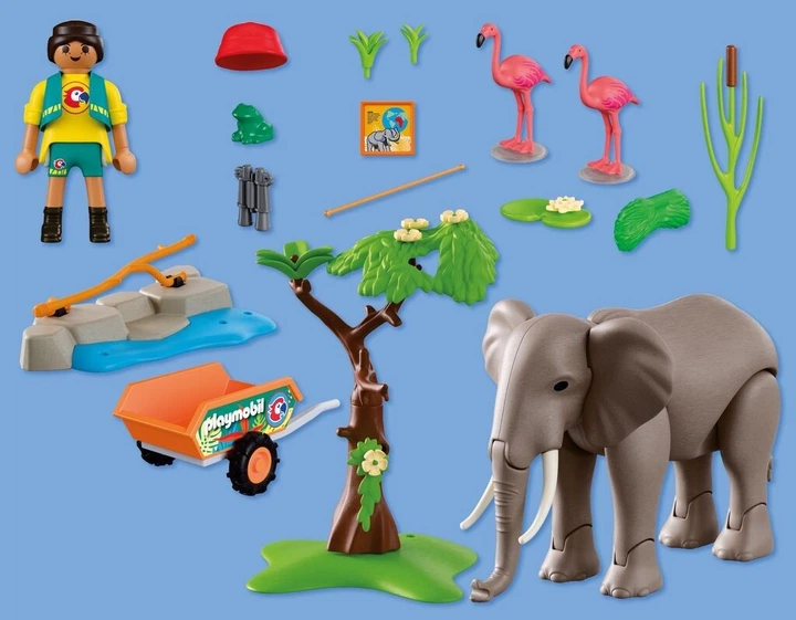 Zestaw zabawek Playmobil Animal and Friends Słoń 72068 (4008789720689) - obraz 4