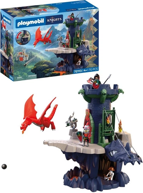 Набір іграшок Playmobil Knights Вежа лицарів герба Дракона 72113 (4008789721136) - зображення 2