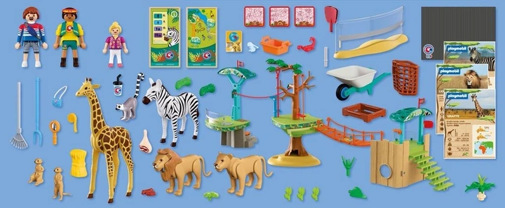 Zestaw zabawek Playmobil Animals and Friends Zoo: Park wspinaczkowy w dziczy 72070 (4008789720702) - obraz 4