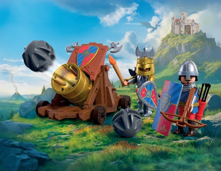 Zestaw zabawek Playmobil Knights Uzbrojeni rycerze herbu Lew 72115 (4008789721150) - obraz 3