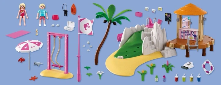 Набір іграшок Playmobil Barbie Кафе на пляжі 72121 (4008789721211) - зображення 4