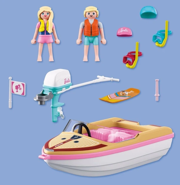 Набір іграшок Playmobil Barbie Пригодницький човен 72122 (4008789721228) - зображення 3