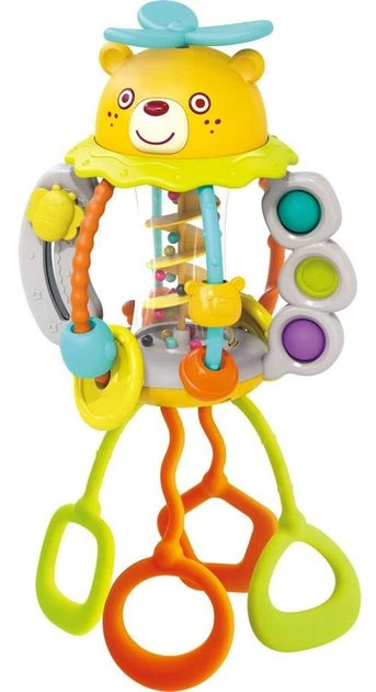 Сенсорні м'ячі для дітей HOLA Брязкальце Ведмедик HE7916 03744 (6944167103744) - зображення 2