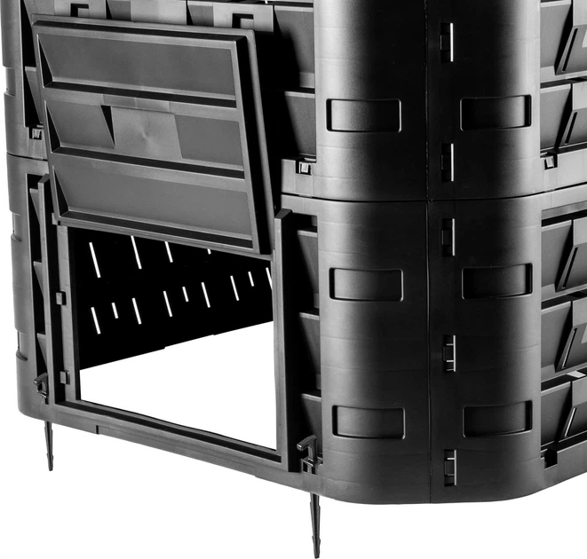 Садовий компостер Kadax Fixem 950 л Чорний K10268 (5903699499016) - зображення 7