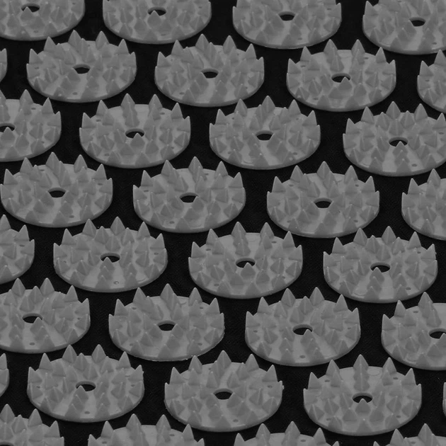 Mata zdrowotna do akupresury Springos FA0156 z kolcami z poduszką 65 x 41 cm Szaro-czarna (5907719490229) - obraz 5