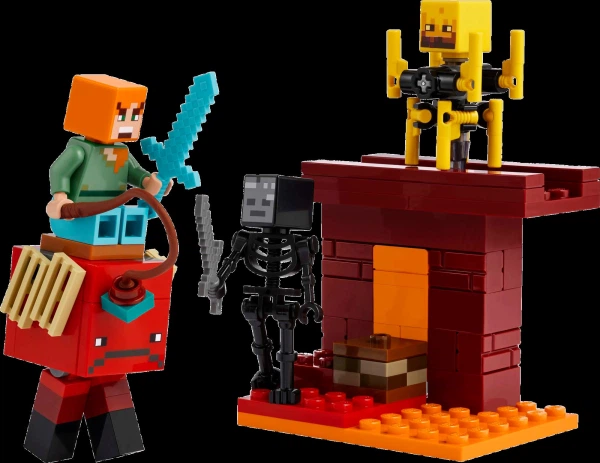 Конструктор LEGO Minecraft Битва з лавою в Незері 99 деталей (21266) - изображение 4