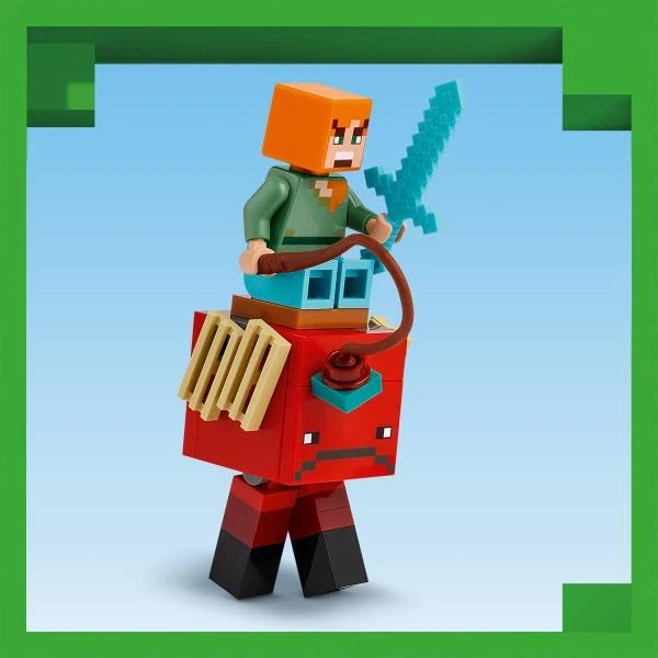 Конструктор LEGO Minecraft Битва з лавою в Незері 99 деталей (21266) - изображение 5