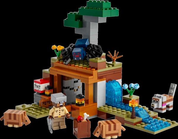 Конструктор LEGO Minecraft Шахтна експедиція Броненосець 247 деталей (21269) - Фото 4 Конструктор LEGO Minecraft Шахтна експедиція Броненосець 247 деталей (21269) - изображение 4