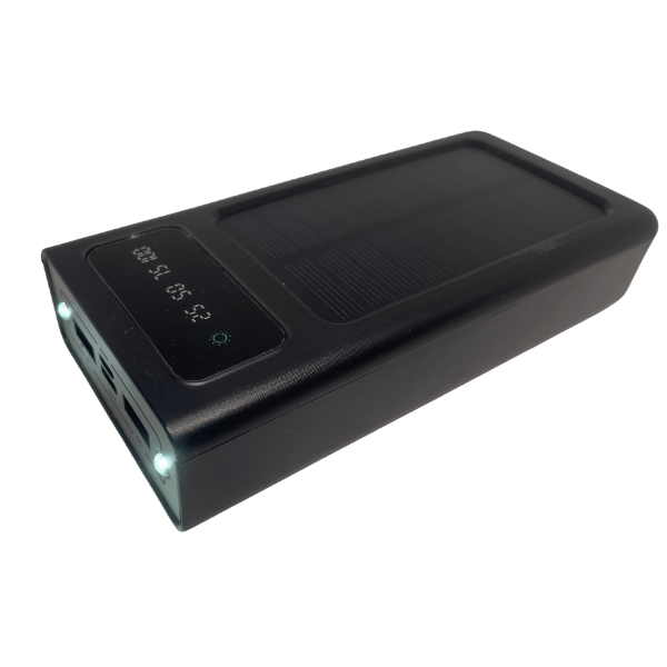 Сонячний Power Bank 30000 mAh із кабелями Type-C / Lightning / Micro-USB, LED-ліхтар - изображение 11