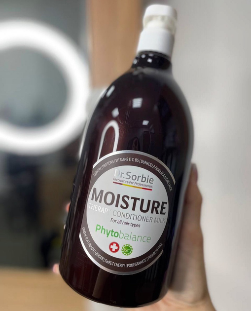 Увлажняющий фитокондиционер для всех типов волос Dr.Sorbie Moisture Conditioner 1000 мл - Фото 1 Увлажняющий фитокондиционер для всех типов волос Dr.Sorbie Moisture Conditioner 1000 мл - изображение 1