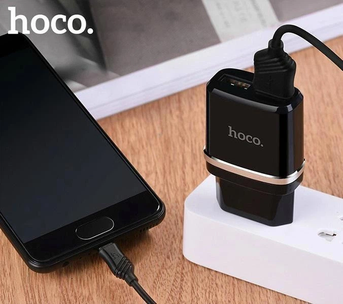 Зарядний пристрій Hoco C12 Smart dual USB мережевий адаптер - зображення 5