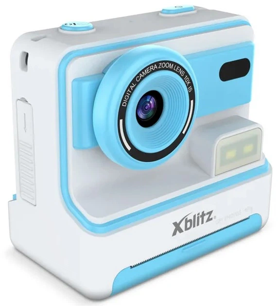 Aparat natychmiastowy dziecięcy Xblitz Flash z drukarką termiczną Niebieski (XBL-BAB-KT001) (5902479677637) - obraz 2