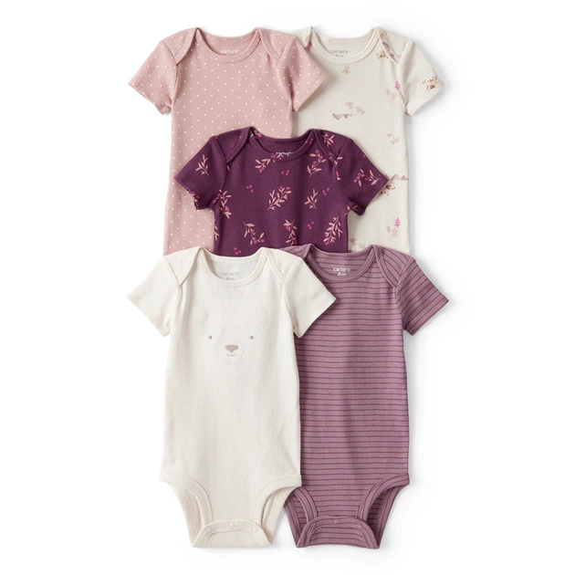 Комплект боді Carter's 5в1 для дівчинки 55-61 см (1U024810_3M) - Фото 1 Комплект боді Carter's 5в1 для дівчинки 55-61 см (1U024810_3M) - зображення 1