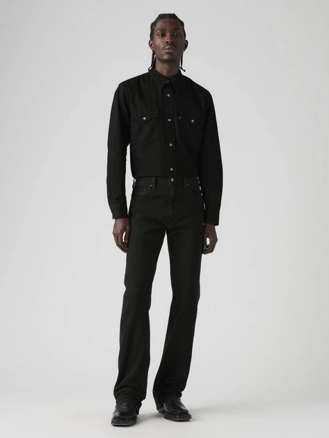 Jeansy regular fit męskie Levi`s 517 Bootcut 00517-0244 W30L34 Czarne (5401128921294) - obraz 4