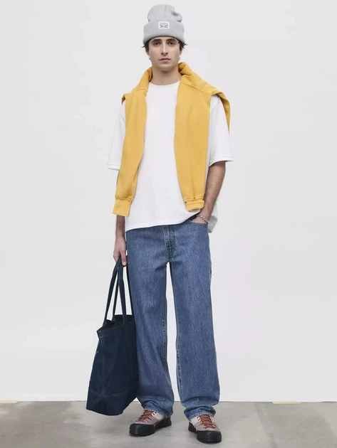 Jeansy męskie Levi`s 578 Baggy A4750-0021 W31L34 Niebieskie (5401187073941) - obraz 4