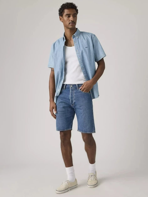 Spodenki męskie jeansowe Levi`s 501 Original Shorts 36512-0279 33 Niebieskie (5401187827599) - obraz 3