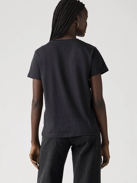 Футболка бавовняна жіноча Levi`s The Perfect Tee 17369-3272 S Чорна (5401030665163) - зображення 2