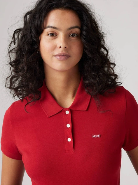Поло жіноче Levi`s Hm Polo 52599-0083 S Червоне (5401157879405) - зображення 4