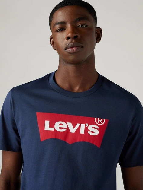 T-shirt męski bawełniany Levi`s Graphic Setin Neck 17783-0139 M Błękitny (5415121378597) - obraz 3