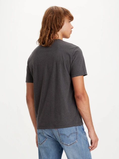 Футболка бавовняна довга чоловіча Levi`s Ss Original Hm Tee 56605-0149 M Темно-сіра (5401030234093) - зображення 2