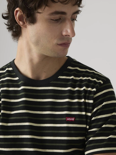 Футболка бавовняна довга чоловіча Levi`s Ss Original Hm Tee 56605-0303 S Чорна (5401187753034) - зображення 4