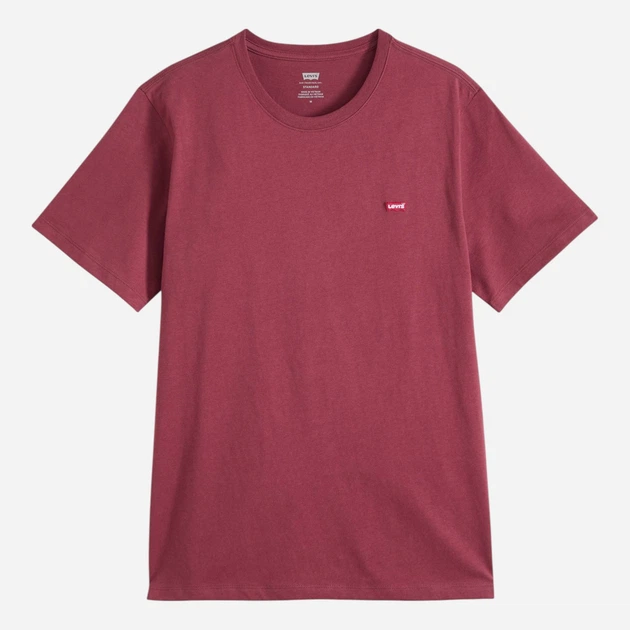 Футболка бавовняна довга чоловіча Levi`s Ss Original Hm Tee 56605-0308 2XL Червона (5401187833514) - зображення 5
