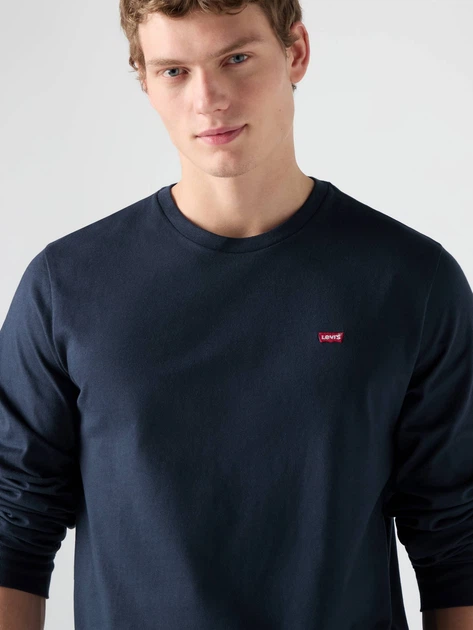 Лонгслів чоловічий Levi's Ls Original Hm 72848-0001 S Синій (5400599781994) - зображення 4
