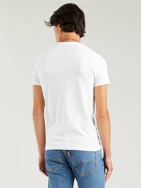 Zestaw koszulek męskich Levi's 79681-0015 2XL 2 szt Biały/Granatowy - obraz 3