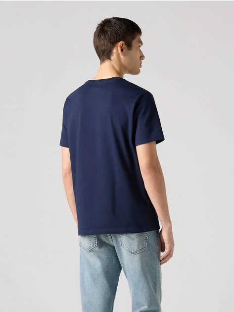 T-shirt męski bawełniany v serek Levi`s Original Hm 85641-0002 M Granatowy (5400570470459) - obraz 2