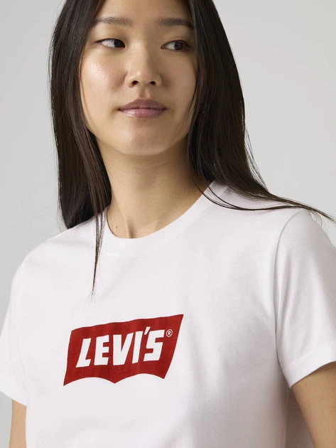 Футболка бавовняна жіноча Levi`s Gr Favorite Tee 005GV-0024 XS Біла (5401187852027) - зображення 4