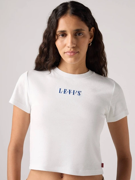 Футболка бавовняна коротка жіноча Levi`s Gr Essential Sporty Tee A8798-0043 L Біла (5401157976746) - зображення 4
