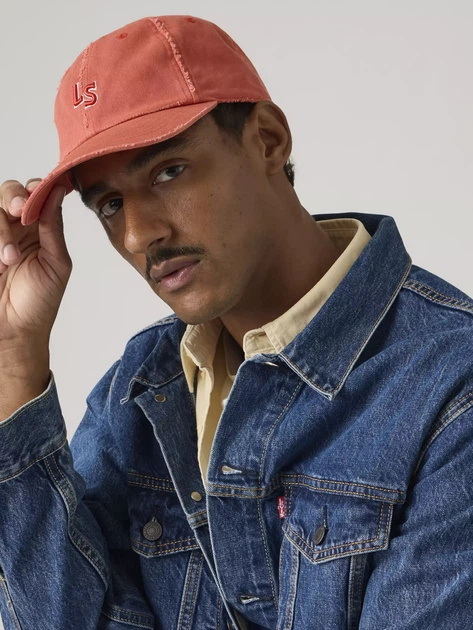 Czapka z daszkiem męska Levi`s Ls Monogram Cap 004BS-0009 One Size Pomarańczowa (5401030717787) - obraz 2