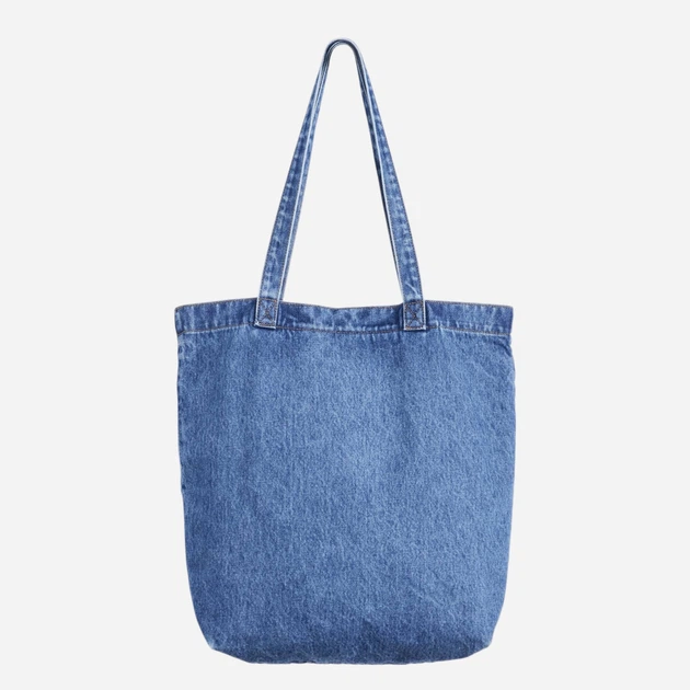 Сумка шопер жіноча джинсова Levi`s Back Pocket Tote Elevation 005FV-0000 Синя (5401030717589/5401187676845) - зображення 3