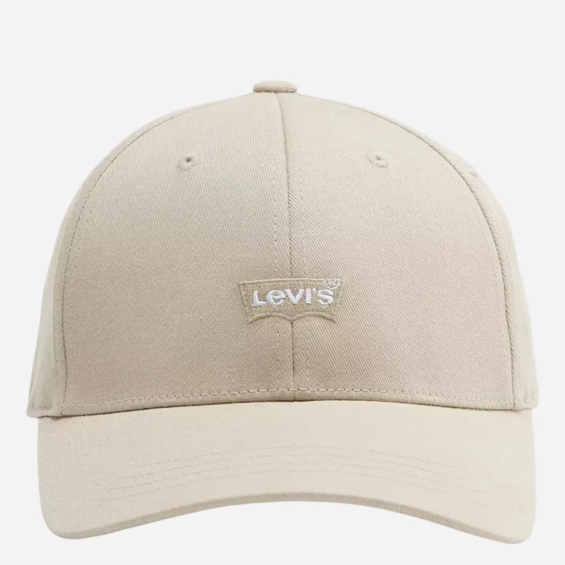 Кепка бавовняна Levi`s Housemark Flexfit Cap D7723-0032 One Size Бежева (5401030717084) - зображення 3
