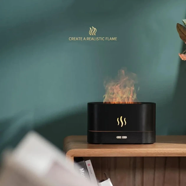 Увлажнитель воздуха Flame Aroma Diffuser мини увлажнитель воздуха Белый - изображение 11