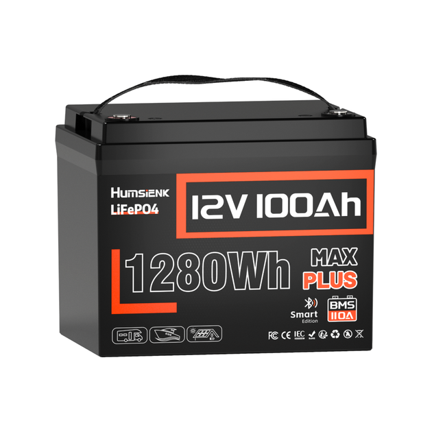 Акумулятор HumsiENK MAX PLUS LiFePO4 12V 100Ah (HS12V100AH100MAXPLUS) - Фото 1 Акумулятор HumsiENK MAX PLUS LiFePO4 12V 100Ah (HS12V100AH100MAXPLUS) - изображение 1