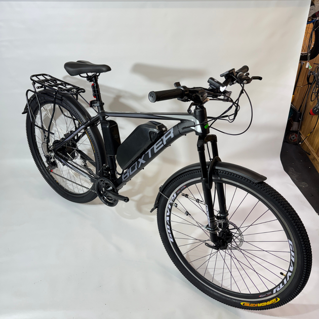 Велосипед с Е-комплектом с багажником 29" Cross Boxter grey 48 В 500Вт 30 Ah/ до 105 км запас хода+дисплей Kunteng KT-TF01U - изображение 3