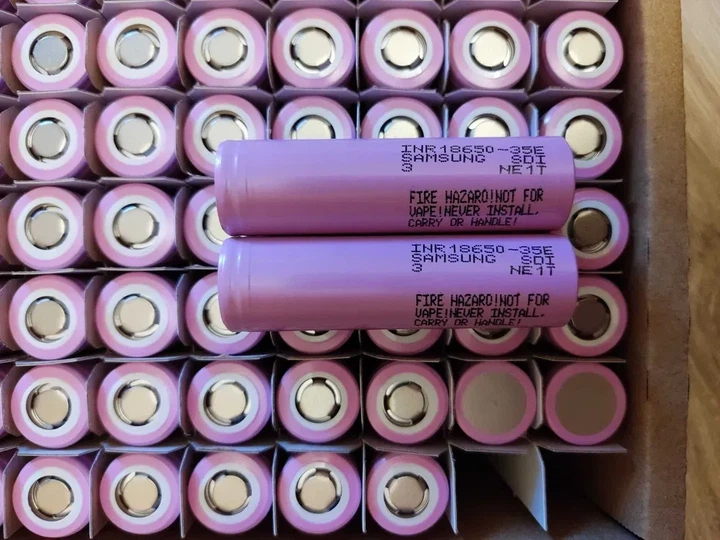 Аккумуляторные батарейки INR18650 SAMSUNG 35E 3500mAH 8A (сопр. 20 мОм) - изображение 2