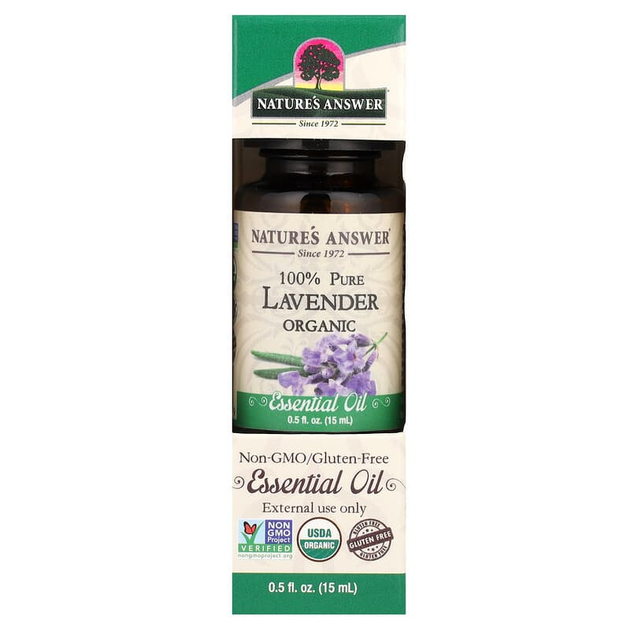 Органическое эфирное масло лаванды Nature's Answer "Lavender Organic Essential Oil" (15 мл) - изображение 2