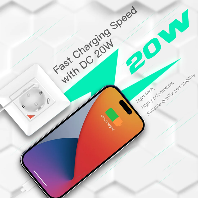 Розумна розетка Moes Wi-Fi 16 A (WK-Y-EU-1U1C) - зображення 5