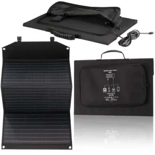 Портативний зарядний пристрій Bresser Mobile Solar Charger 90 Watt USB DC (1073-930151) - Фото 2 Портативний зарядний пристрій Bresser Mobile Solar Charger 90 Watt USB DC (1073-930151) - зображення 2