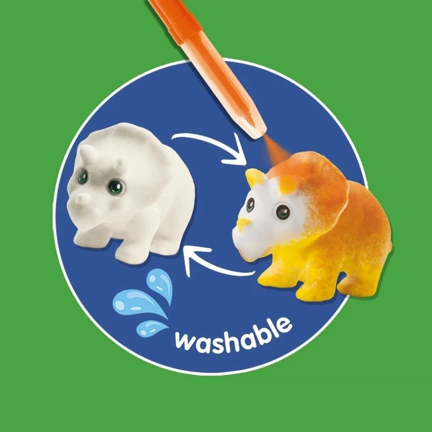 Набір для творчості Ses Creative Blow Airbrush: Динозаври 14295 (8710341142957) - зображення 2