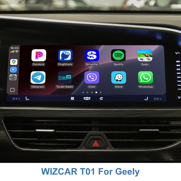 Авто адаптер WIZCAR T01 - CarPlay через CarbitLink для Geely Atlas Pro - изображение 2