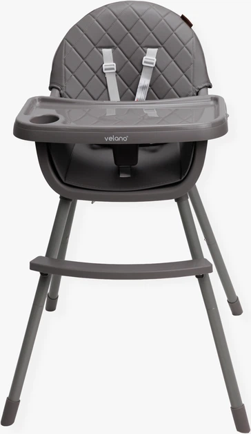 Стул для кормления ребенка 2 в 1 Velano Evo Grey (4820296760206) - изображение 3