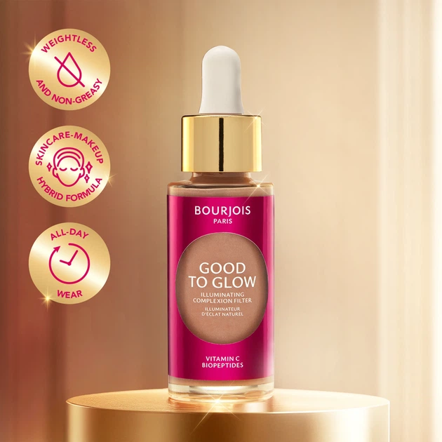 Тональный флюид Bourjois Healthy Mix Good To Glow с эффектом сияния 003 Light 30 мл (3616307430623) - изображение 8