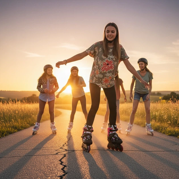 Ролики Nils Extreme Vibe NA2053A XS 29-32 Рожеві (5908261686566) - зображення 8