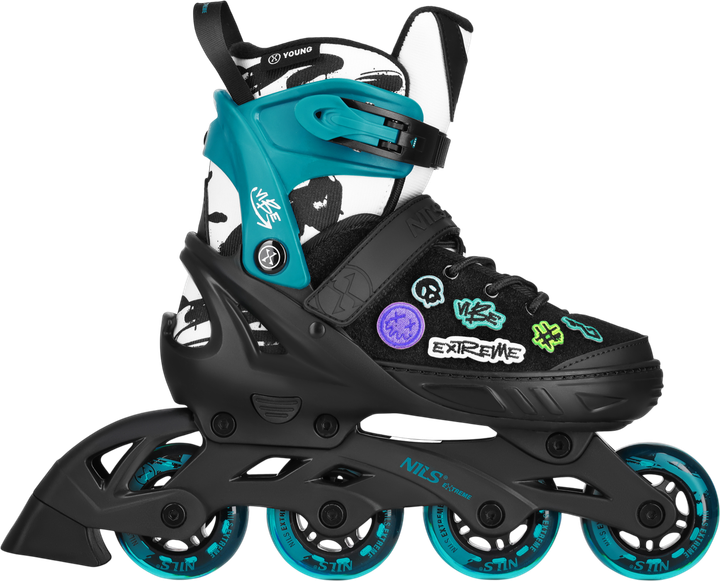 Ролики Nils Extreme Vibe NA2053A XS 29-32 Бірюзові (5908261686603) - зображення 1