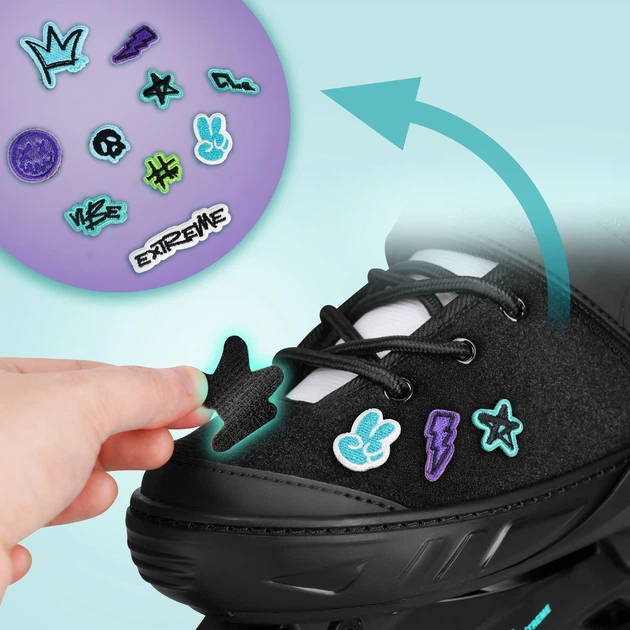 Ролики Nils Extreme Vibe NA2053A XS 29-32 Бірюзові (5908261686603) - зображення 6